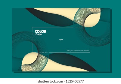 Liquid color background. Dynamic gradient shape composition eps10 -Vector