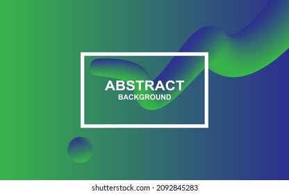 Liquid color background. Liquid form on top of dark blue gradation green. vector