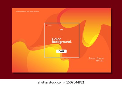 Liquid color background. Modern siple background. Trendy gradient shape composition eps10 -Vector