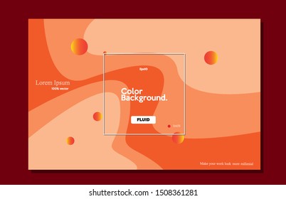Liquid Color background. Trendy Gradient shape composition eps10 -Vector