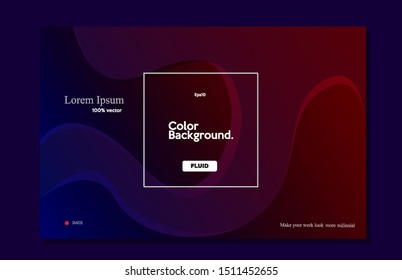 Liquid color background. Trendy gradient shape composition eps10 -Vector