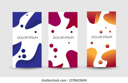 Liquid color banner vector illustration background
