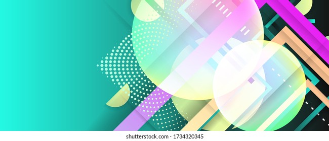 Liquid color blue turquoise background design. Fluid gradient shapes composition. Futuristic design landing page. Eps10 vector