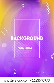 Liquid color covers. Futuristic design posters. Fluid gradient shapes background design composition. Good for placards, banner, flyer, etc.