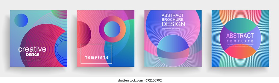 Liquid color covers set. Abstract composition. Futuristic  templates. Eps 10
