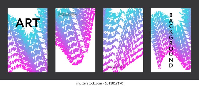 Liquid color covers set. Fluid shapes composition. Set of colorful futuristic figures for futuristic design posters. Eps10 vector. Web banners background. 