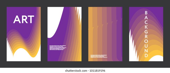 Liquid color covers set. Fluid shapes composition. Set of colorful futuristic figures for futuristic design posters. Eps10 vector. Web banners background. 