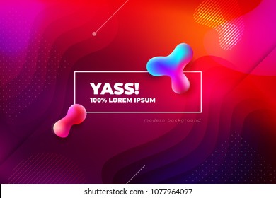 Liquid color covers set. Fluid shapes composition. Futuristic design posters. Eps10 vector.
