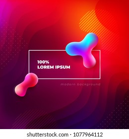 Tapas de color líquido. Composición de formas fluidas. Carteles de diseño futurista. Vector Eps10.