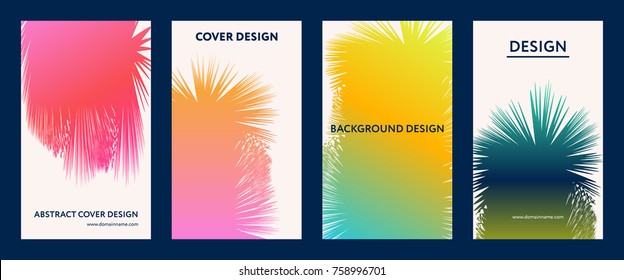 Liquid color covers set. Fluid shapes composition. Futuristic design posters. Eps10 vector.