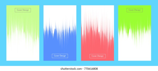 Liquid color covers set. Fluid shapes composition. Futuristic design posters. Eps10 vector.
