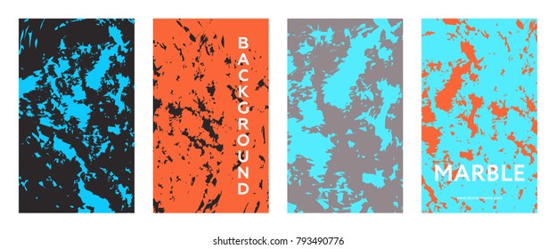 Liquid color covers set. Fluid shapes composition. Futuristic design posters. Eps10 vector.