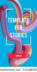 Liquid color covers template for promotion product page, account or personality in the social networks. Fluid shapes composition. Futuristic design template. Abstract background. 