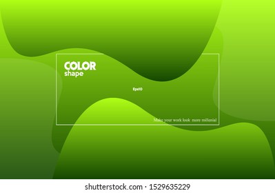 Liquid color design background. Simple design texture. Futuristic for poster, banner. gradient shape composition eps10 -Vector