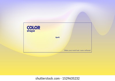 Liquid color design background. Simple design texture. Futuristic for poster, banner. gradient shape composition eps10 -Vector