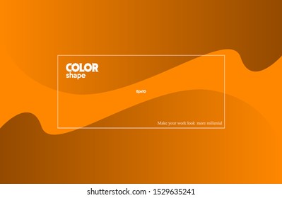 Liquid color design background. Simple design texture. Futuristic for poster, banner. gradient shape composition eps10 -Vector