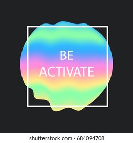 Liquid color gradient covers. Fluid shapes. Futuristic design for: logo, posters or any branding.