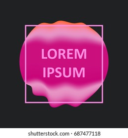 Liquid color gradient covers. Fluid shapes. Futuristic design for: logo, posters or any branding. EPS8.