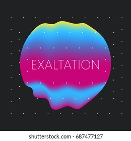 Liquid color gradient covers. Fluid shapes. Futuristic design for: logo, posters or any branding. EPS8.