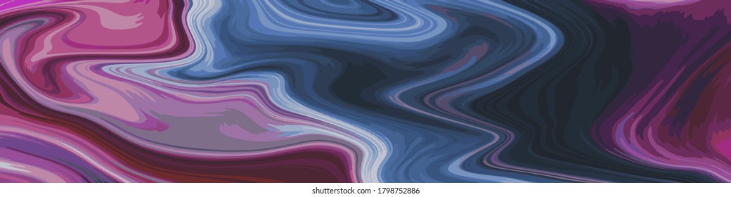 Liquid color marble style background. Fluid gradient inks design. Template for your design, banner, flyer, business card, poster, wallpaper, brochure