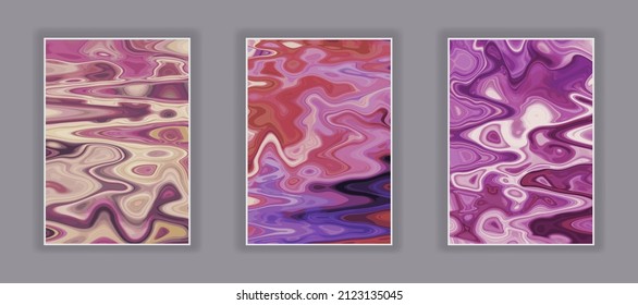 Liquid color marble style background. Fluid gradient inks design. Template for your design, banner, flyer, business card, poster, wallpaper, brochure
