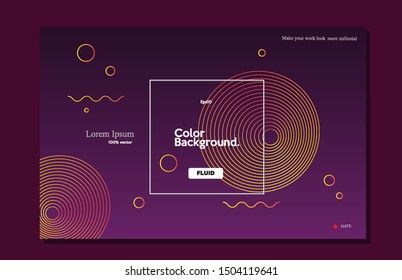 Liquid color modern background.Trendy pattern gradient shape composition for wallpaper, background, web design, landing page,card design cover minimal etc. Eps10 Vector