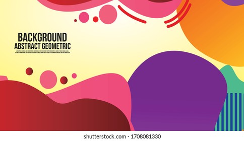 Liquid Color Shape Abstract Backgraound