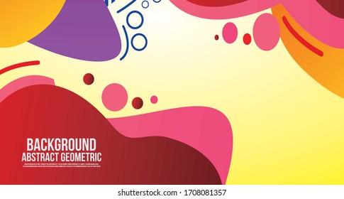 Liquid Color Shape Abstract Backgraound