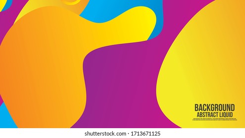 Fondo abstracto de forma de color líquido