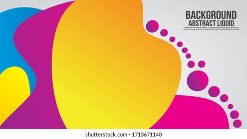Liquid Color Shape Abstract Backgraound