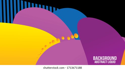 Fondo abstracto de forma de color líquido