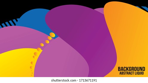 Liquid Color Shape Abstract Backgraound