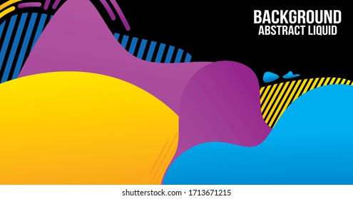 Liquid Color Shape Abstract Backgraound