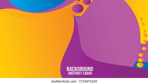 Liquid Color Shape Abstract Backgraound