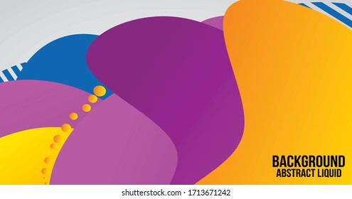 Liquid Color Shape Abstract Backgraound