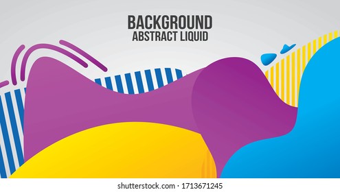 Liquid Color Shape Abstract Backgraound