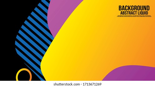 Fondo abstracto de forma de color líquido