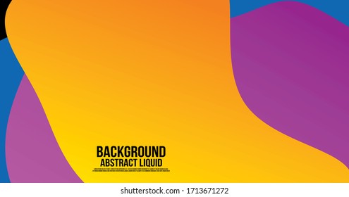 Liquid Color Shape Abstract Backgraound