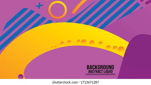 Liquid Color Shape Abstract Backgraound