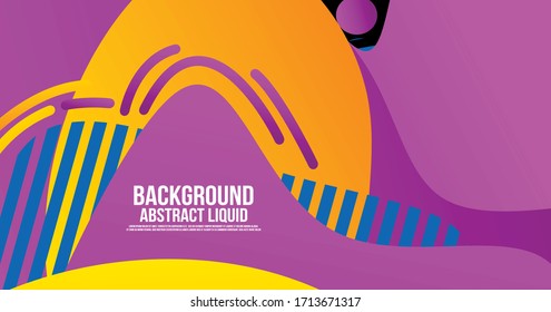 Liquid Color Shape Abstract Backgraound