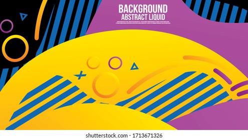 Liquid Color Shape Abstract Backgraound