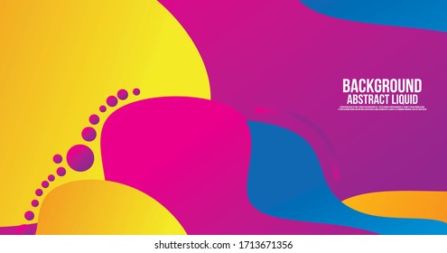 Liquid Color Shape Abstract Backgraound