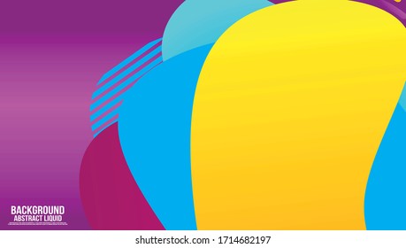 Liquid Color Shape Abstract Backgraound