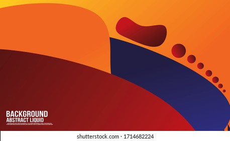 Fondo abstracto de forma de color líquido