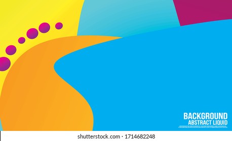 Liquid Color Shape Abstract Backgraound