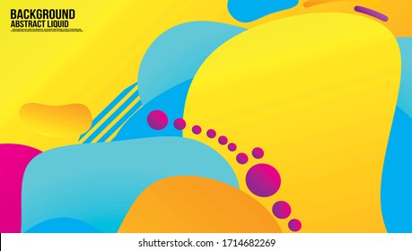 Fondo abstracto de forma de color líquido