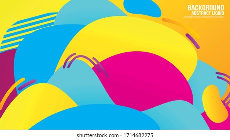 Liquid Color Shape Abstract Backgraound