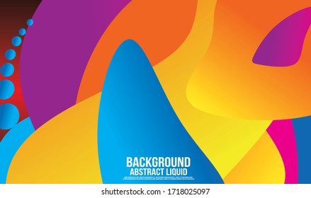 Fondo abstracto de forma de color líquido