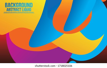 Liquid Color Shape Abstract Backgraound
