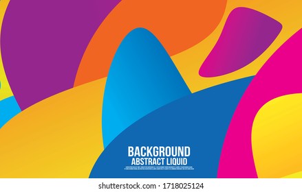 Liquid Color Shape Abstract Backgraound